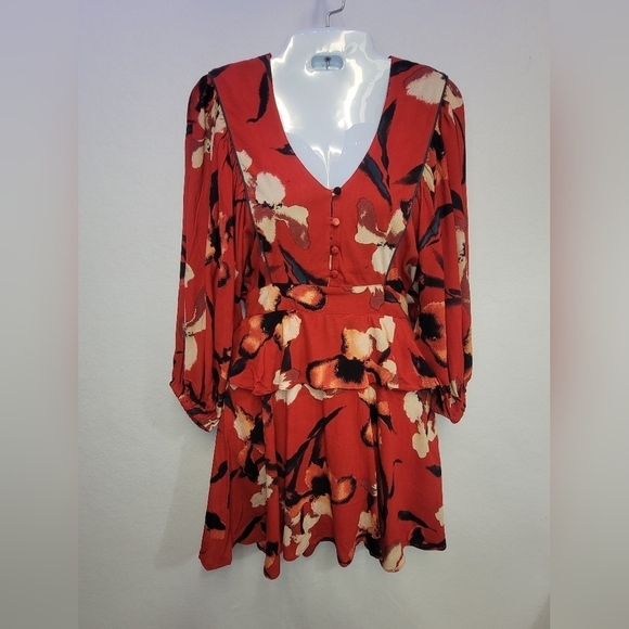 BAND OF THE FREE BAND OF GYPSIES DOLLY Women's Size Small Mini Floral Print - Picture 6 of 15